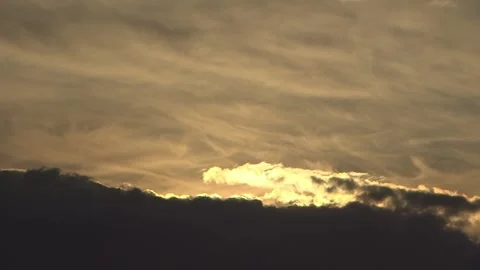 The sun looks out of the clouds Stock Footage 145091955