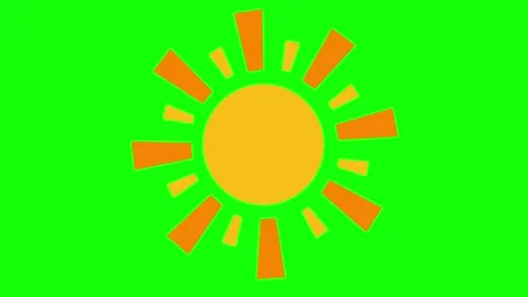 Sun Looping Motion Graphic Overlay Stock-Footage 341337576