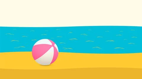 Sun lounger with diving goggles on a sandy beach seashore, ripples, white sky Illustrazione stock