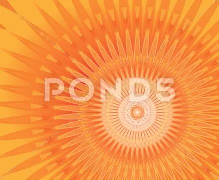 Sun mandala Stock Illustration