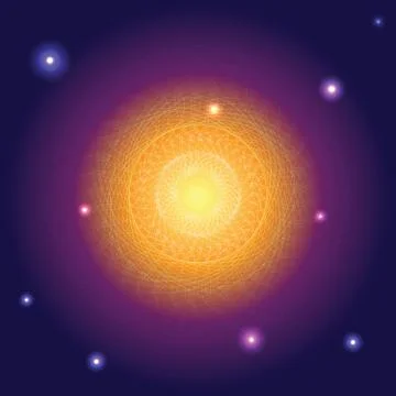 Sun mandala. Illustration background Stock Illustration