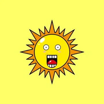 SUN MASCOT Stock Illustration