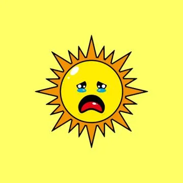 SUN MASCOT Illustrazione stock