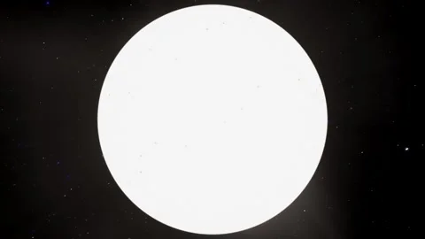 Sun Massive Star Cinematic Slow Orbit Revealing Boiling Plasma And Sunspots 4K Stock Footage 331665076