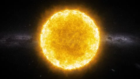 Sun In the Milky Way Background Видео 204144466