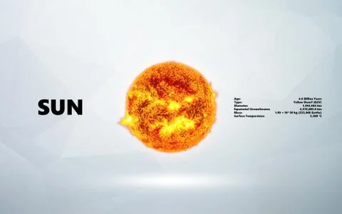 Sun. Minimalistic style Stock Photos