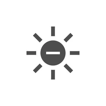 The sun with a minus sign icon. Elements of web icon. Premium quality graphic イラスト素材