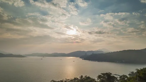 Sun Moon Lake Taiwan Video stock 101935916