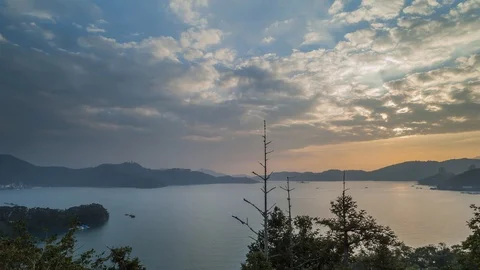 Sun Moon Lake Taiwan Video stock 101936469