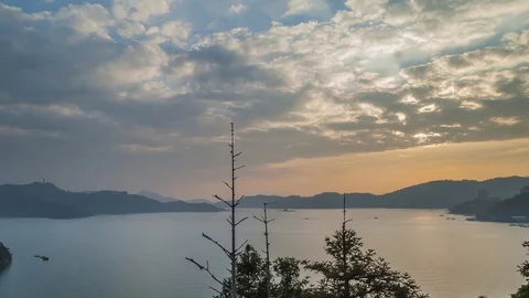 Sun Moon Lake Taiwan Video stock 101936740