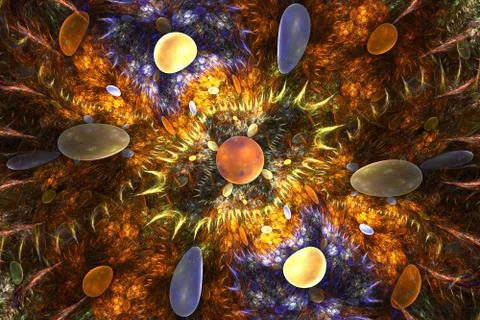 Sun, moons and planets 스톡 일러스트