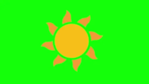 Sun Motion on Chroma Key for Compositing Stock Footage 341328434
