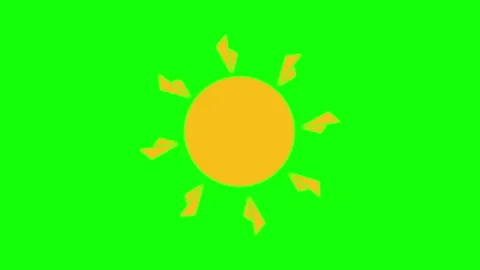 Sun Motion with Flag - Stock Video Element Video stock 341328700