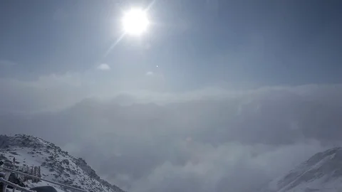 Sun in mountains Stock Footage 73747059