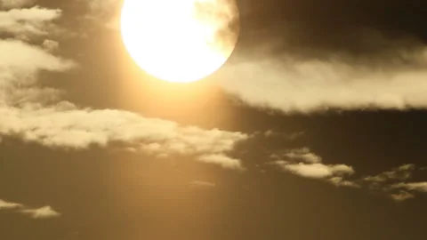 Sun move in clouds of sky Stock Footage 120002687