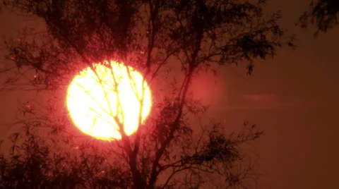 Sun movement on rising.. NTSC  Timelapse Video stock 25856924