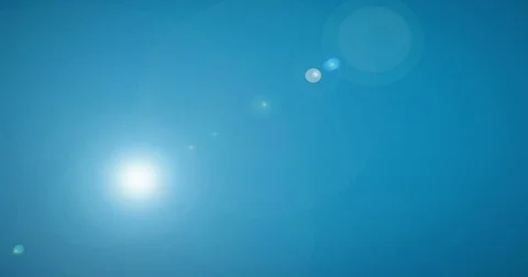 Sun moving across the clear blue sky. 4k Timelapse Stock Footage 76926119