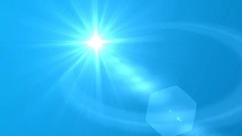 Sun moving across the clear blue sky. UHD 4K. Stockbeeldmateriaal 99868715