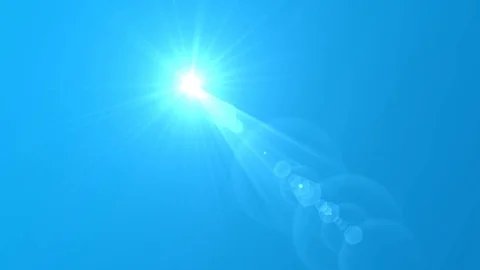 Sun moving across the clear blue sky. UHD 4K. Stockbeeldmateriaal 99868910