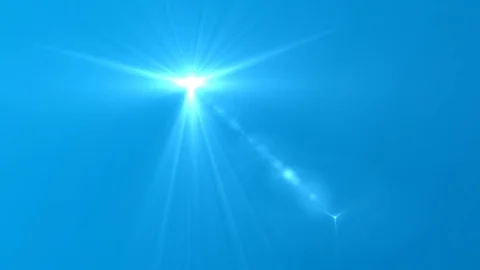 Sun moving across the clear blue sky. UHD 4K. Stockbeeldmateriaal 99868978