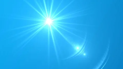 Sun moving across the clear blue sky. UHD 4K. Stockbeeldmateriaal 99869006