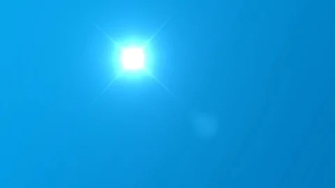 Sun moving across the clear blue sky. UHD 4K. Stockbeeldmateriaal 99869009
