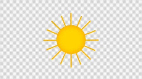 Sun with moving rays. Stock Footage 276747150