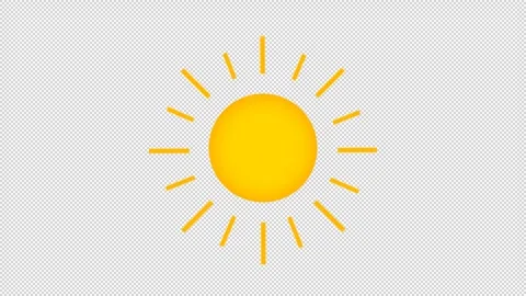 Sun with moving rays. Stock Footage 276747152