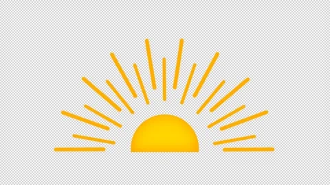 Sun with moving rays. Stock Footage 276831271