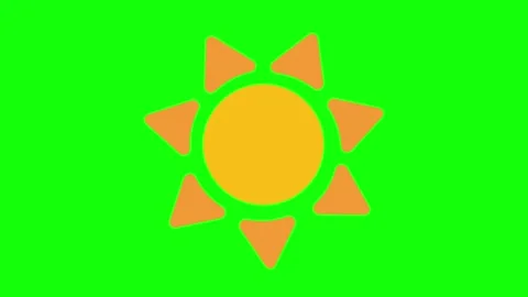 Sun Moving Transparent Background Animation Vidéo 341328857