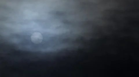 Sun Obscured by Clouds Timelapse Stock Footage