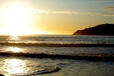 Sun on the Ocean Stock Photos