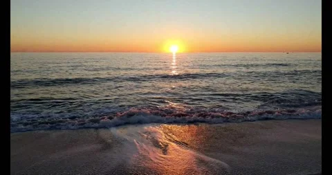 Sun, Ocean with Sound Stock Footage 279867078