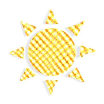 Sun one color design light color background image Stock Illustration