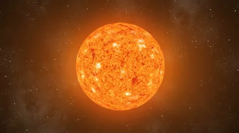 Sun Orbiting Loop CGI HD 스톡 동영상 11870217