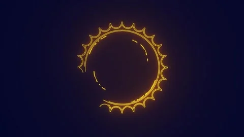 Sun in the outer space exploration astronomy animation Stock Footage 264961384