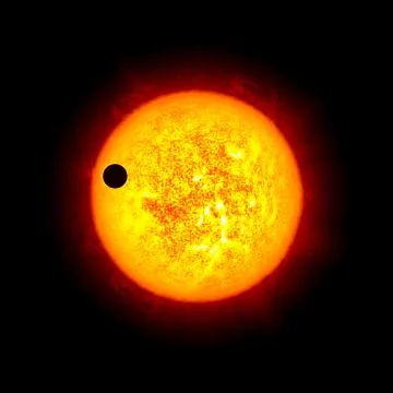 Sun in outer space. Stock Illustration