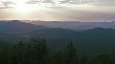 Sun over the Black Hills Stock-Footage 11810192