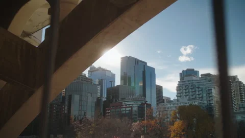 Sun over Calgary Stock Footage 246877623