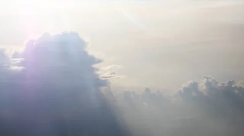 The sun over clouds Stock Footage 54900086
