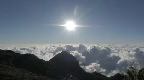 Sun over clouds at Ventisqueros. Timelapse. Vídeos de archivo 45804275