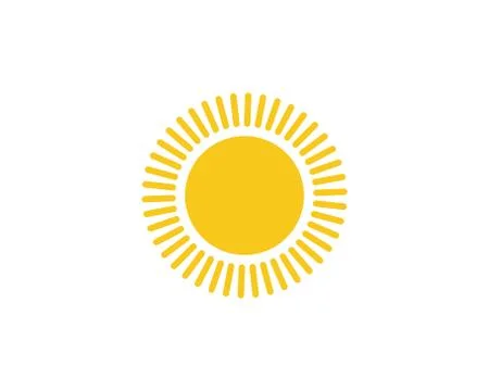 Sun over horizon Vector illustration Stock Illustration