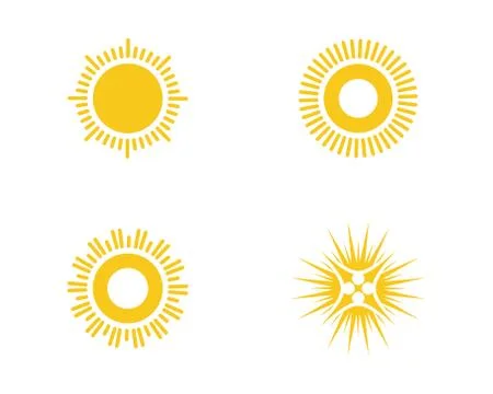 Sun over horizon Vector illustration Ilustração Stock