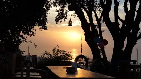 Sun over Mediterranean Sea Video stock 88809604