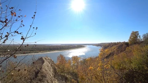 Sun Over The River Stock Footage 105117149
