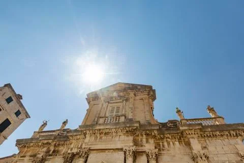 Sun Over Statues Stock Photos