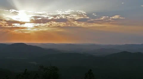 Sun over the Valley Video stock 11810146