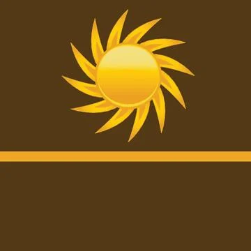Sun over white - vector illustration Stock-Illustration