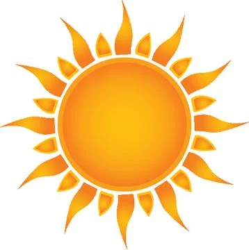 Sun over white - vector illustration Stock-Illustration