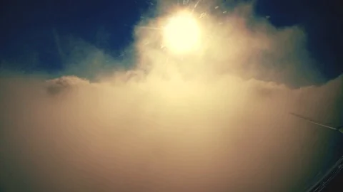 The sun over the wing Video stock 96051597